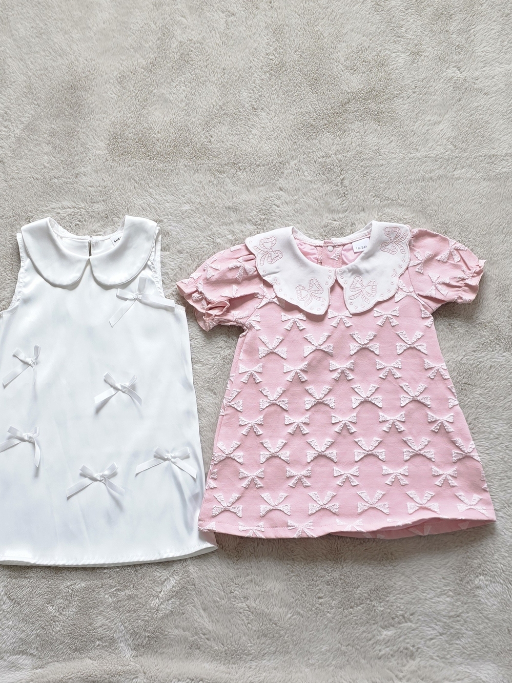 Toddler/Baby Girl Peter Pan Collar Dress Bundle